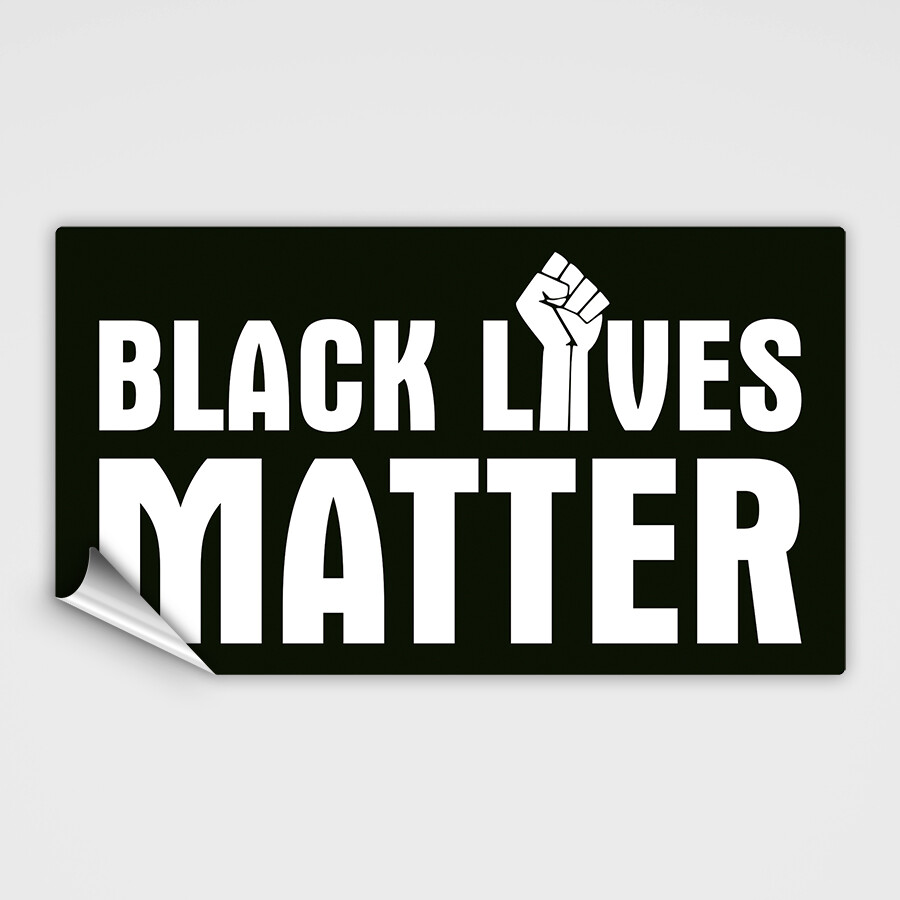 Sticker 'black lives matter' quer