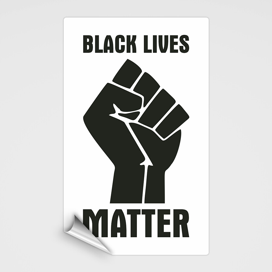 Aufkleber 'black lives matter'
