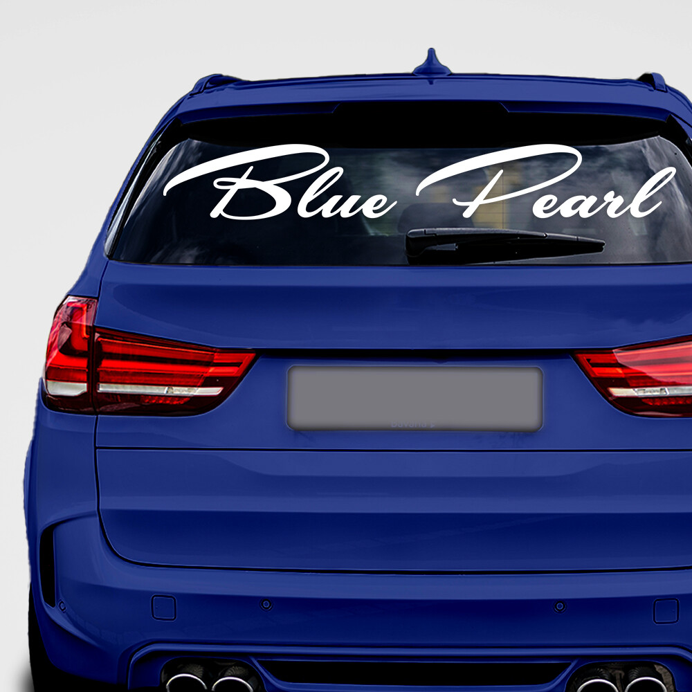 Autoaufkleber Heckscheibenaufkleber 'Blue Pearl'