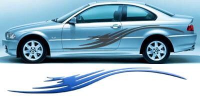 Fahrzeugaufkleber Body Grafics 428 (als Paar geliefert)