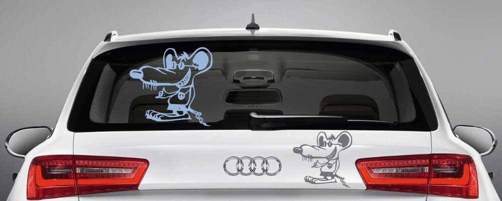 witzige und lustige Autoaufkleber 'Maus'