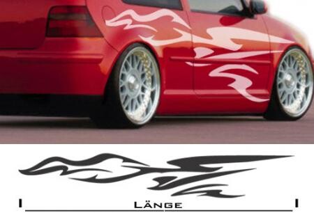 Flammenaufkleber fürs Auto (als Paar geliefert)