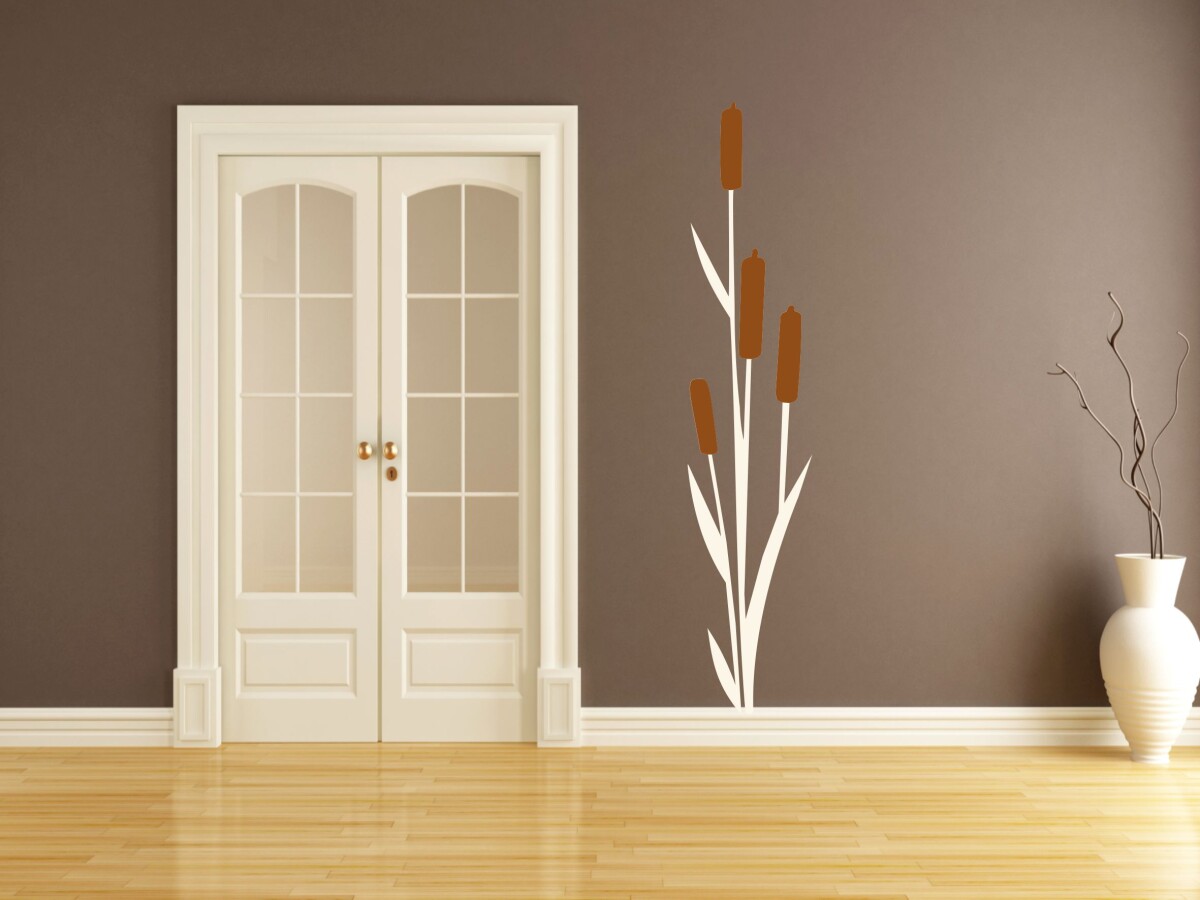 Schilfrohr Wandtattoo, zweifarbig