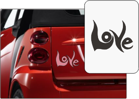 Aufkleber 'Lady Love'