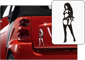 Aufkleber 'Lady black'