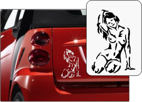 Aufkleber 'Lady pam'