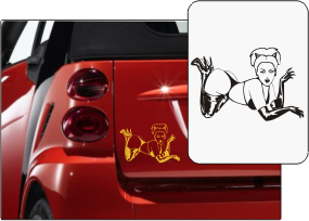 Aufkleber 'Lady cat'