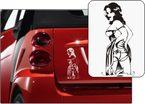Aufkleber 'beautiful lady'