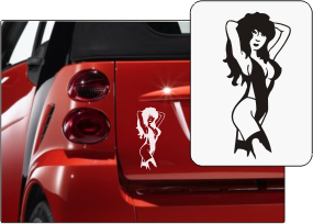 Aufkleber 'lovely Lady'