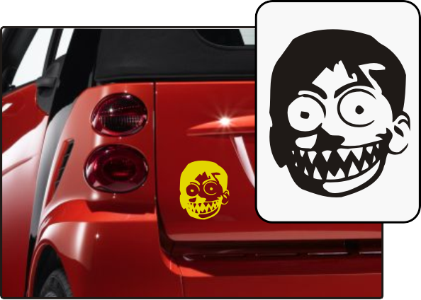 Aufkleber 'psycho-boy'