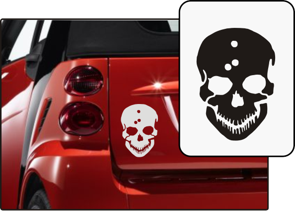 Aufkleber 'deaths head'