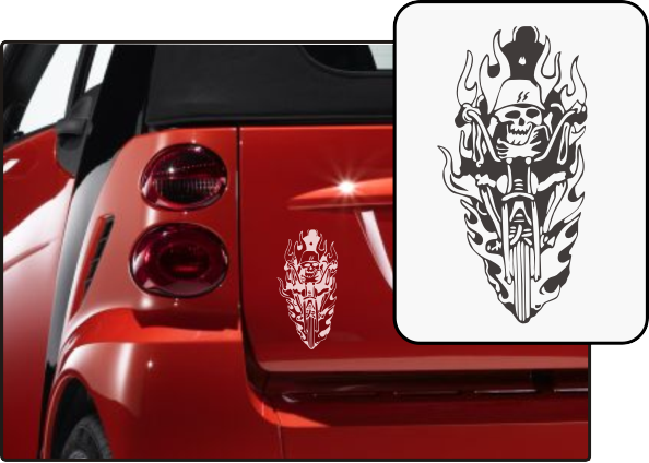 Aufkleber 'motorfire'