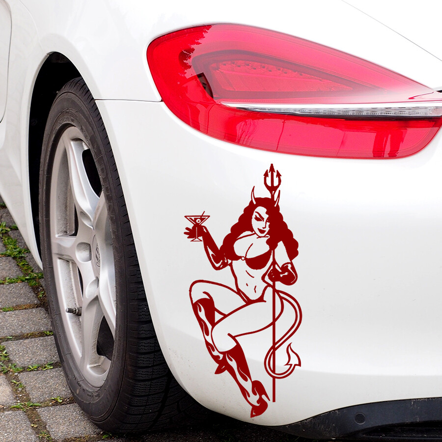 Aufkleber Teufelchen 'Teufelsfrau'