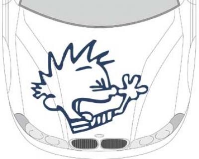 Autoaufkleber für die Motorhaube 'Ätsch'