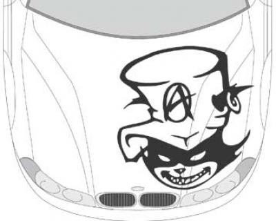 Autoaufkleber für die Motorhaube 'anarchie Aufkleber'