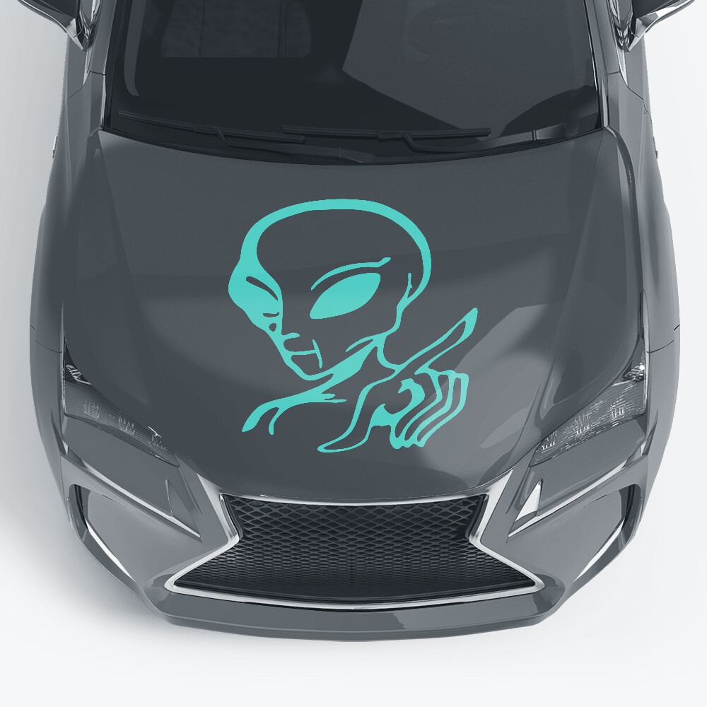 Autoaufkleber für die Motorhaube 'Alien Aufkleber'
