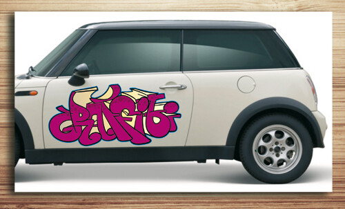 Aufkleber fürs Auto, Autoaufkleber Graffiti Style 'Sprayer'