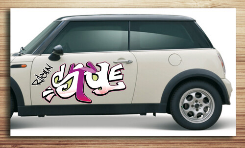 Aufkleber fürs Auto, Autoaufkleber Graffiti Style 'Street Art'