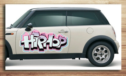 Aufkleber fürs Auto, Autoaufkleber Graffiti Style 'Dance Aufkleber'