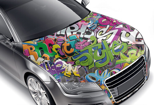 Sticker Bomb Folie, Stickerbombaufkleber