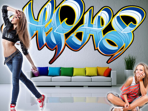 Graffiti Wand Sticker 'Aufkleber 21'