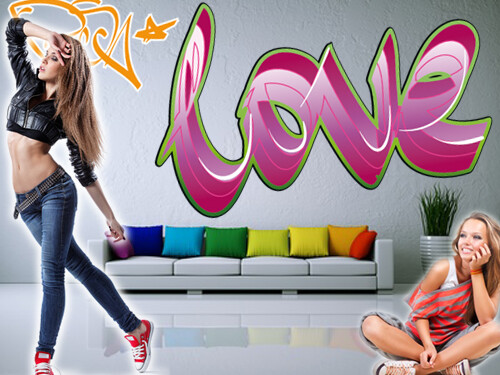 Graffiti Wand Sticker 'Aufkleber 20'