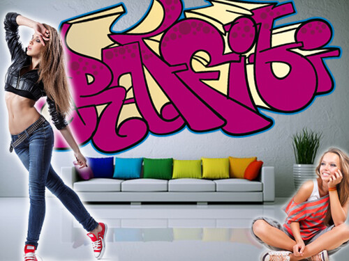 Graffiti Aufkleber für Wände 'Aufkleber 18'