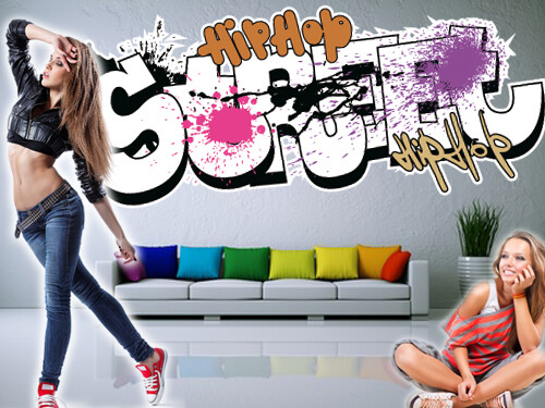 Walltattoo Graffiti Wandsticker 'Aufkleber 08'