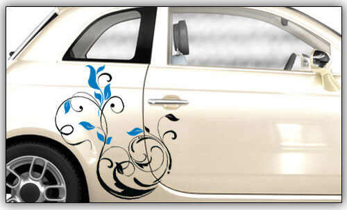 Autoaufkleber Blumenranke 'Felsenlilie'