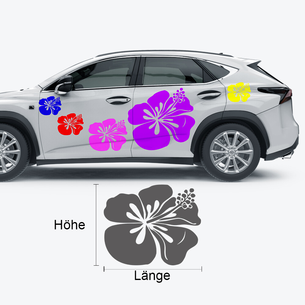 Autoaufkleber 'Hibiskusblüte'