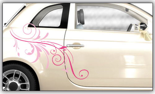 Autoaufkleber Blumenranke 'Myrte'