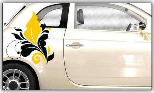 Autoaufkleber Blumenranke 'Annemona'