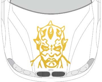 Autoaufkleber für die Motorhaube 'Aufkleber Monster'