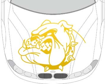 Autoaufkleber für die Motorhaube 'Aufkleber Hot Dog'