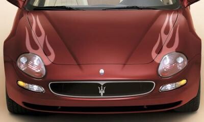 Autoaufkleber einzeln geliefert! 'eye flames' (eine Flamme 80 cm x 10 cm)