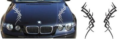 Autoaufkleber, als Einzelaufkleber 'Aufkleber Tribal'