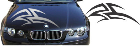 Autoaufkleber für die Motorhaube 'Aufkleber Tribals'