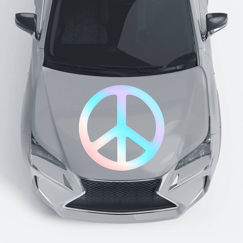 Autoaufkleber für die Motorhaube 'Peace Aufkleber'