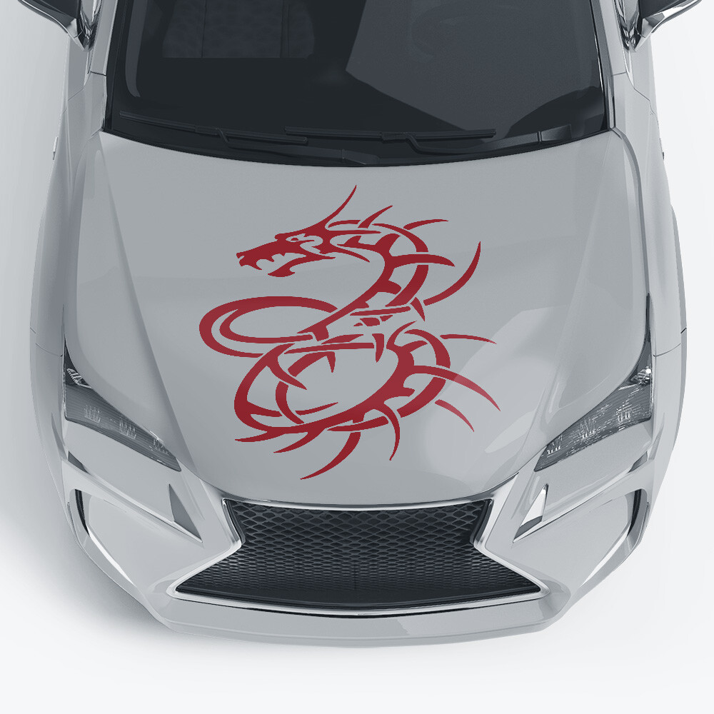Autoaufkleber für die Motorhaube 'Dragonheart Aufkleber'
