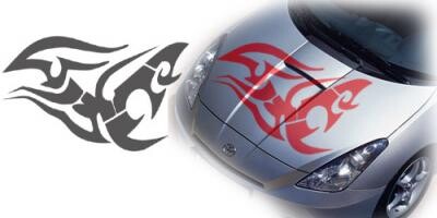 Autoaufkleber für die Motorhaube 'Tribal carsticker'