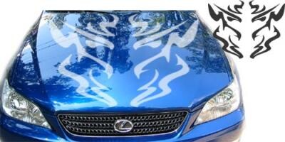 Autoaufkleber für die Motorhaube. 'Aufkleber cars'