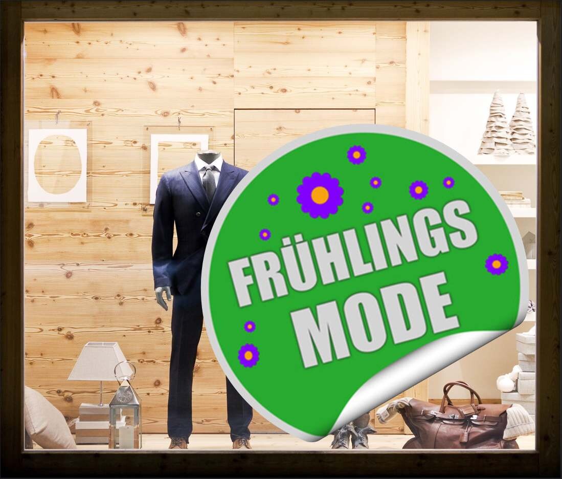 Frühlings Moden Aufkleber oder als Adhäsionsfolie