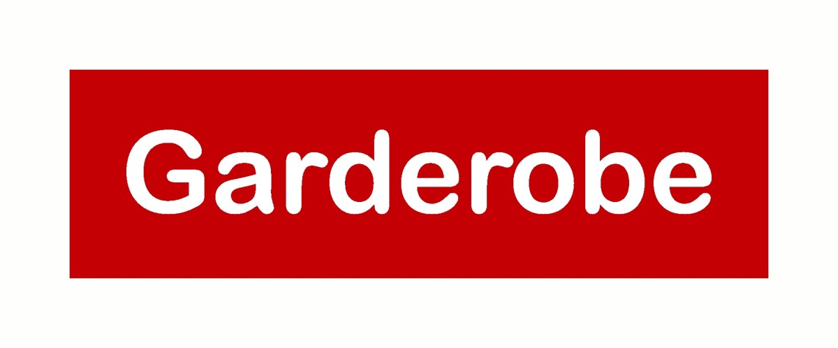 Hinweisschilder! Garderoben Schildchen, Hinweisaufkleber Garderobe