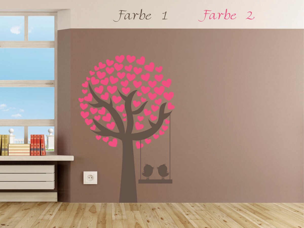 Wandtattoo Kinderzimmer, zweifarbig