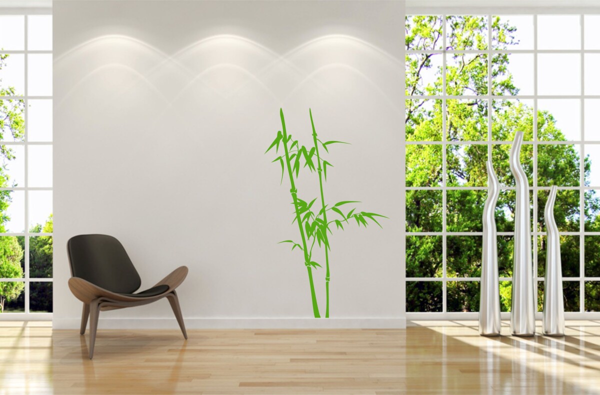 Wandtattoo Bambus einfarbig