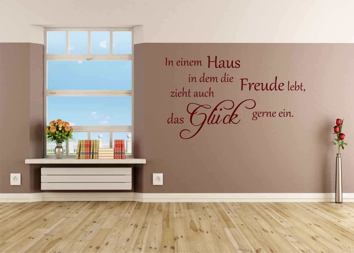 Wandtattoo Zuhause ist..