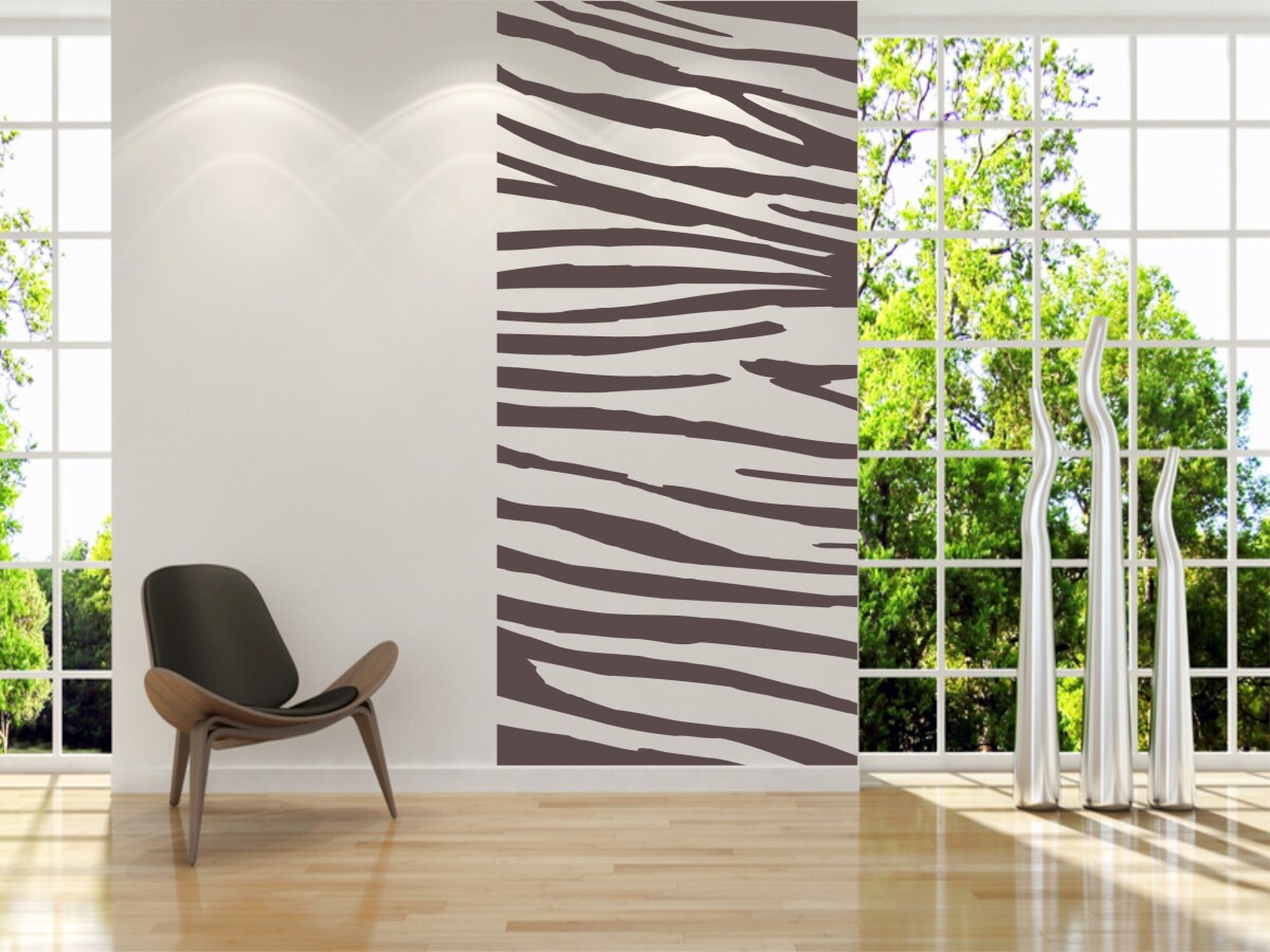 Wandtattoo 'Zebra look Wandaufkleber'