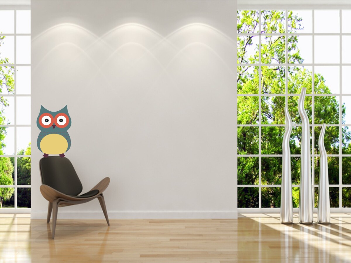 Wandtattoo 'Eulen - Uhu' Aufkleber
