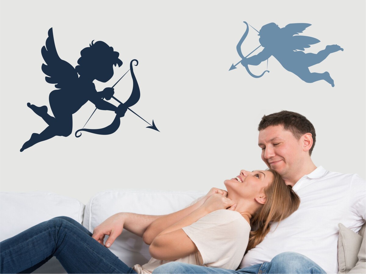 Wandtattoo 'Engel Amor Aufkleber'