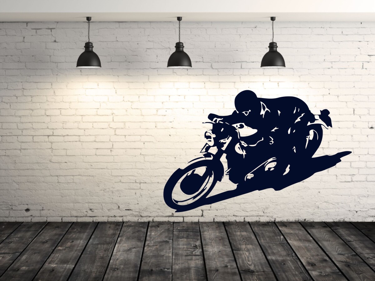 Wandtattoo 'Biker Aufkleber'